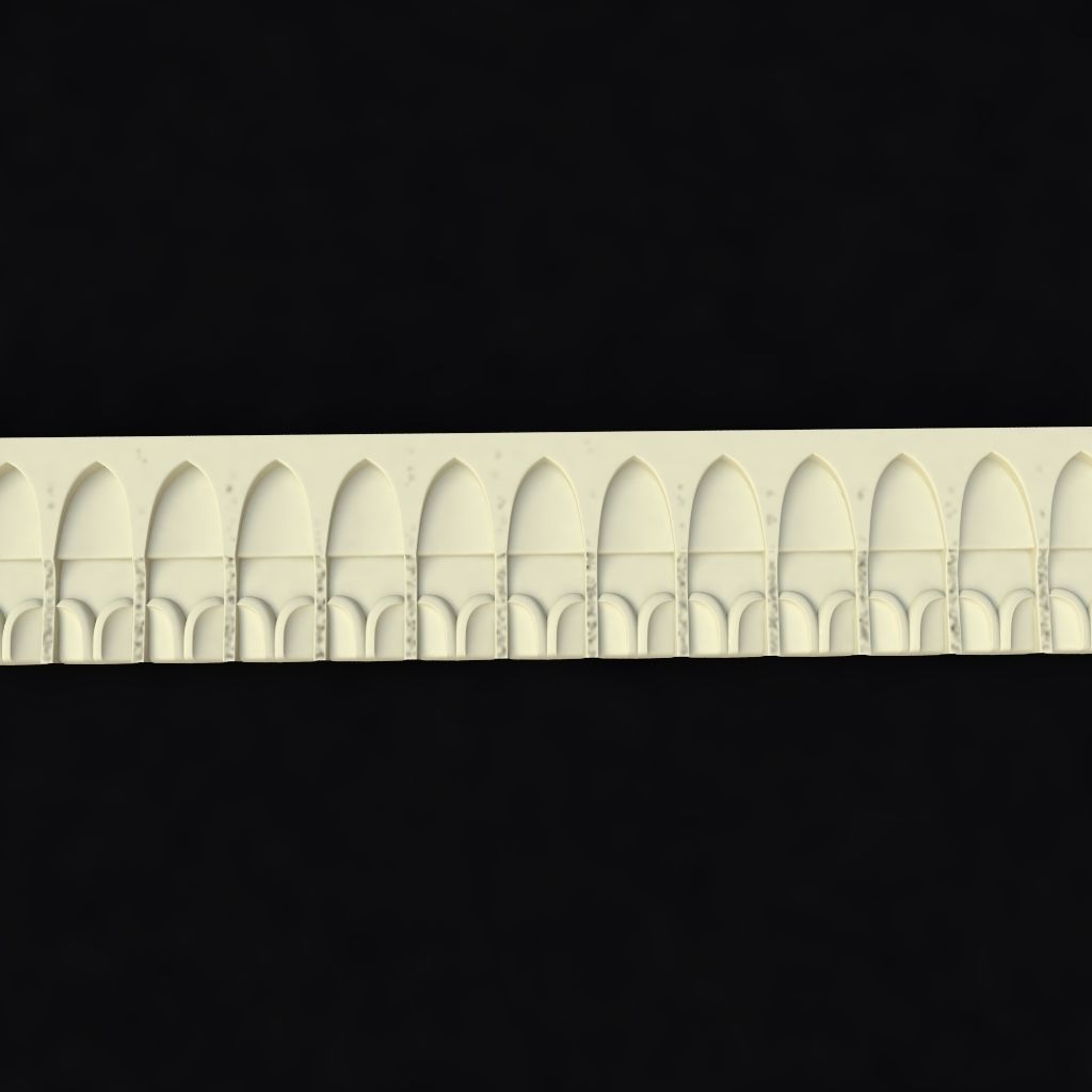 carved baguette 3D model_1