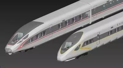 Train two high speed trains 3D model_0