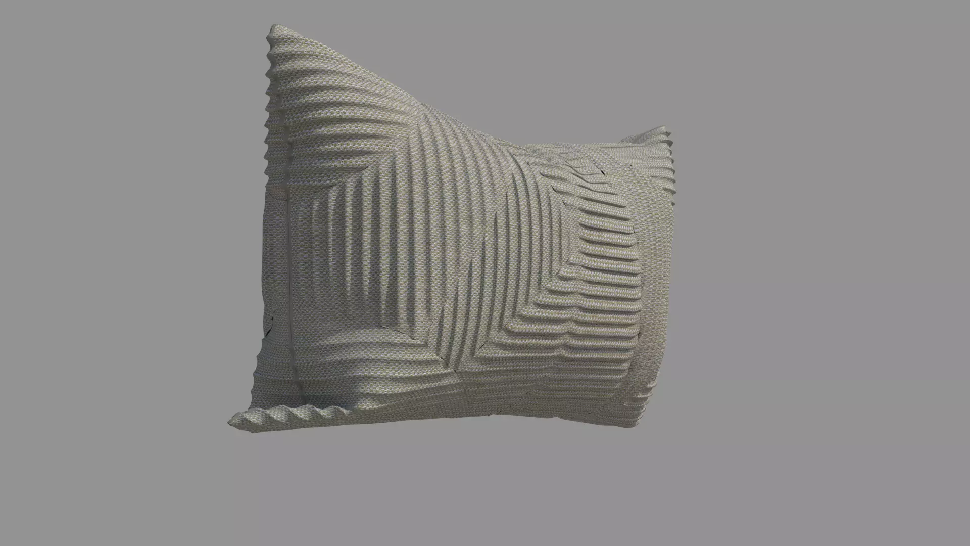 Pillow with pattern 3D model_0