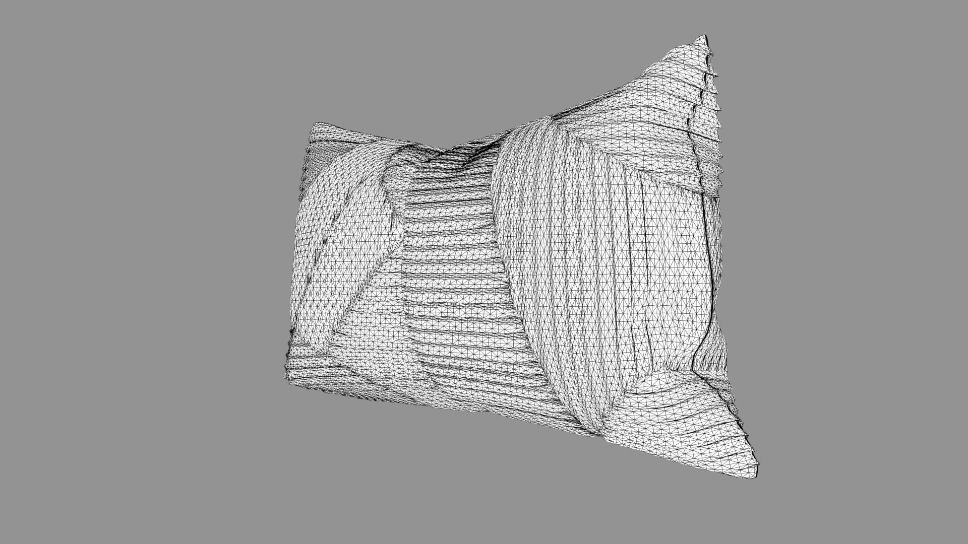 Pillow with pattern 3D model_2