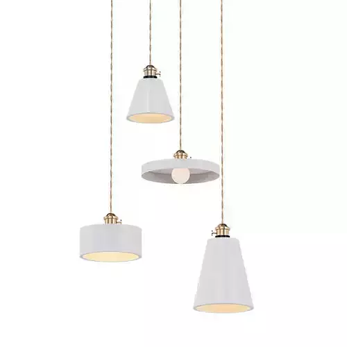 Nordic three pendant lights hanging from ceiling
