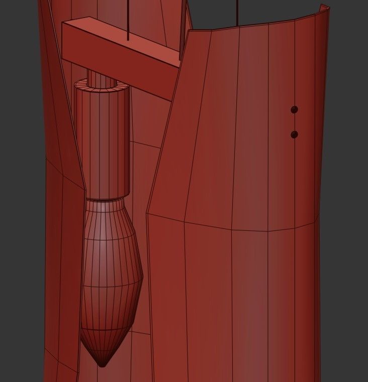 Post Modern LED 3D model_2