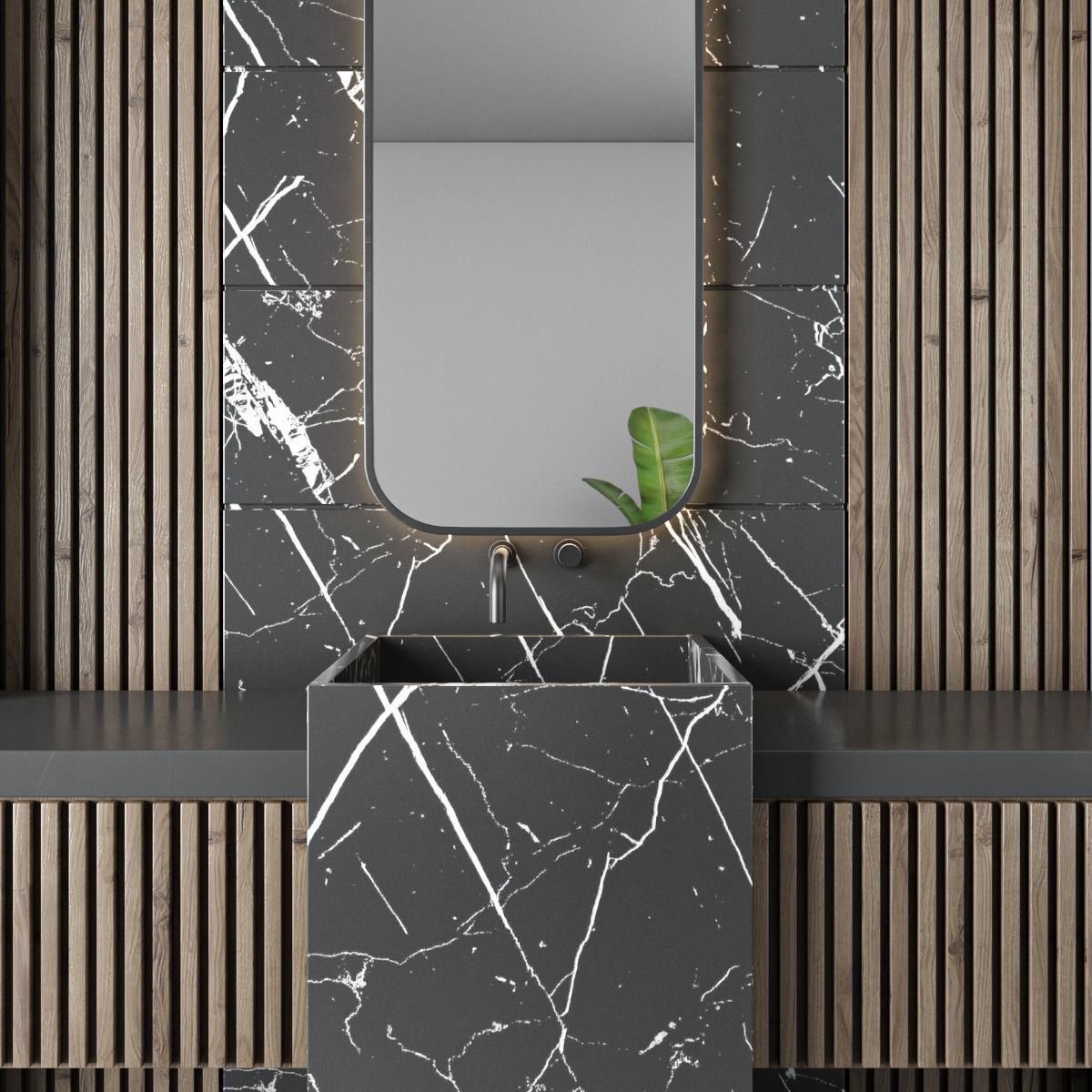 bathroom furniture set 75 3D model_2