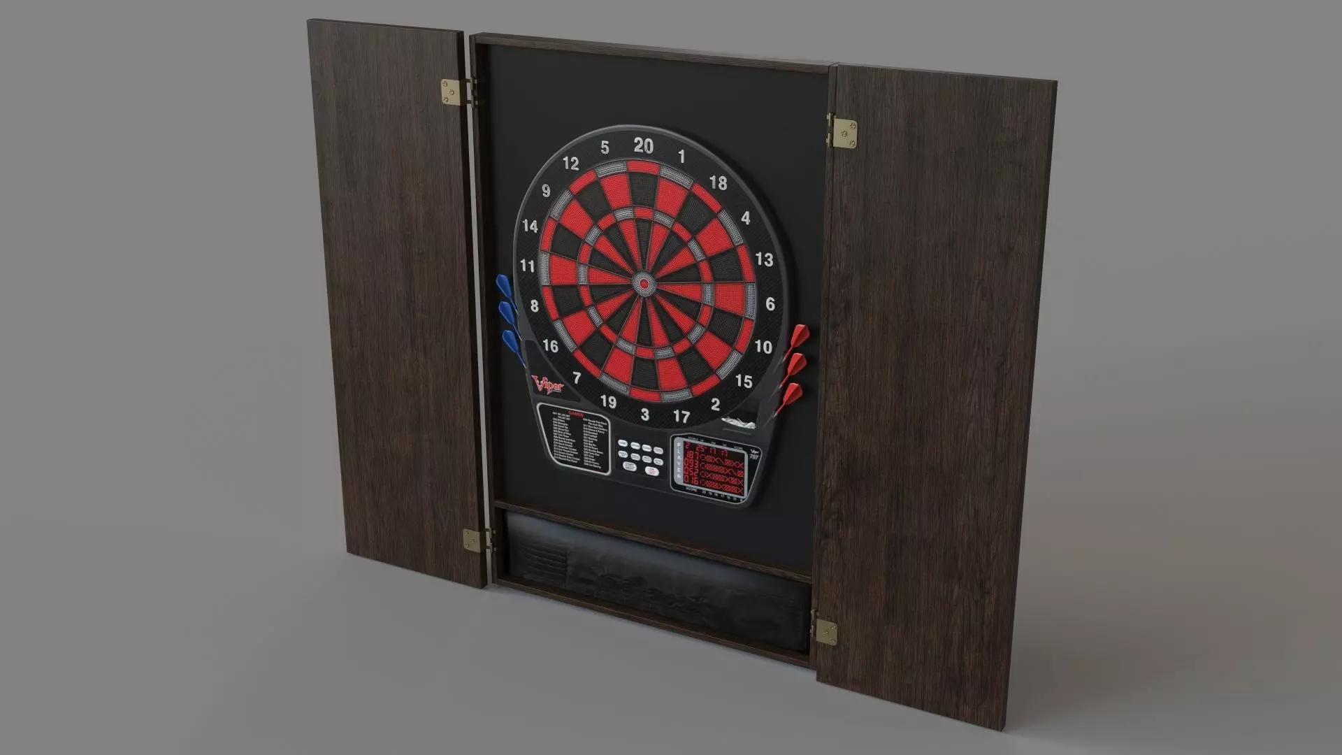 Viper 797 Electronic Dartboard Espresso 3D model