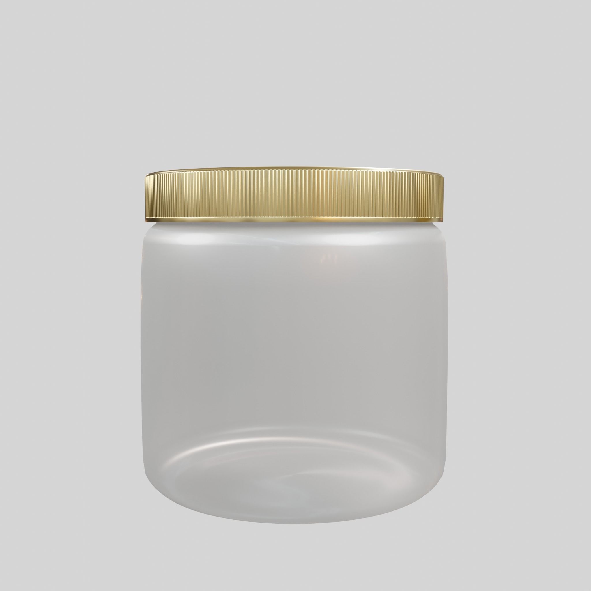 Tabletbox 1 clear glass jar Low-poly 3D model_1