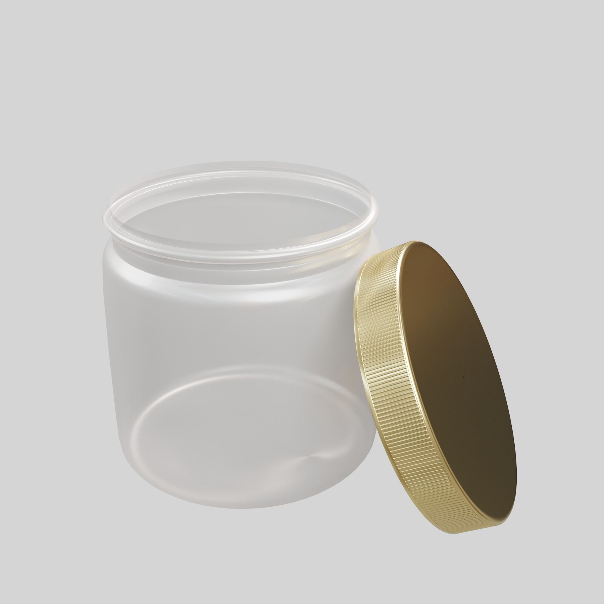 Tabletbox 1 clear glass jar Low-poly 3D model_3