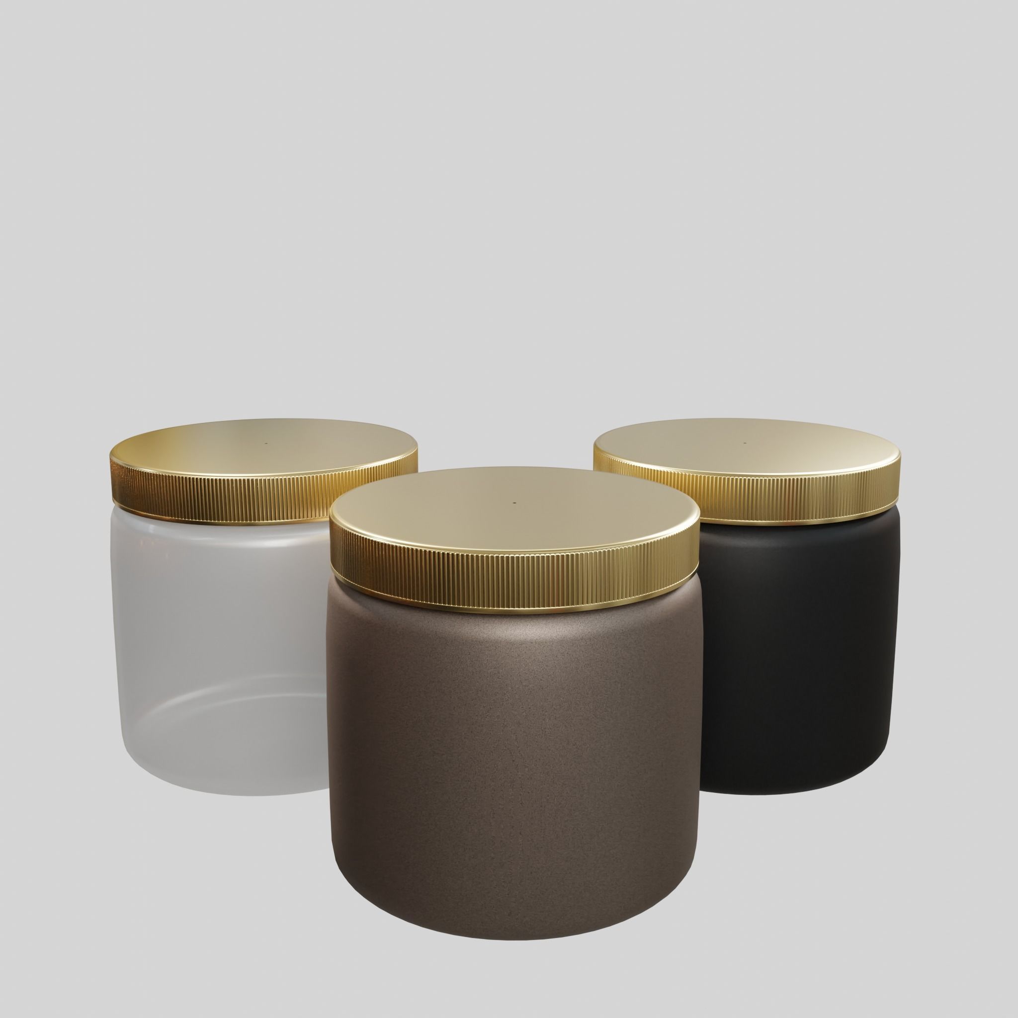 Tabletbox 1 clear glass jar Low-poly 3D model_5