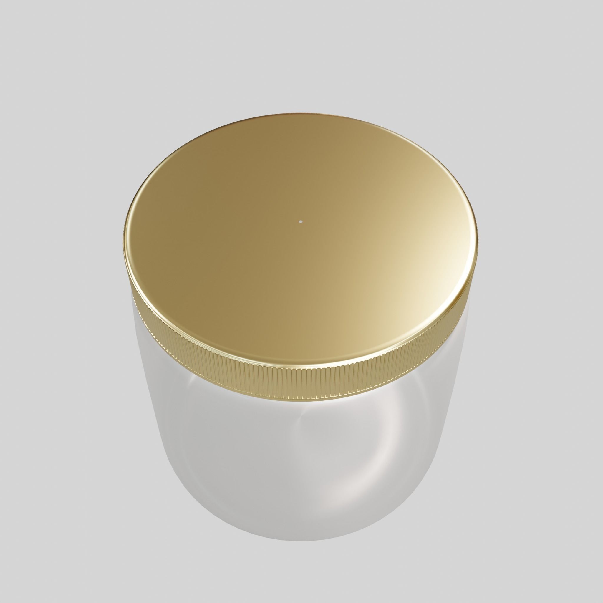 Tabletbox 1 clear glass jar Low-poly 3D model_2