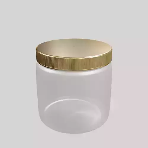 Tabletbox 1 clear glass jar Low-poly 3D model