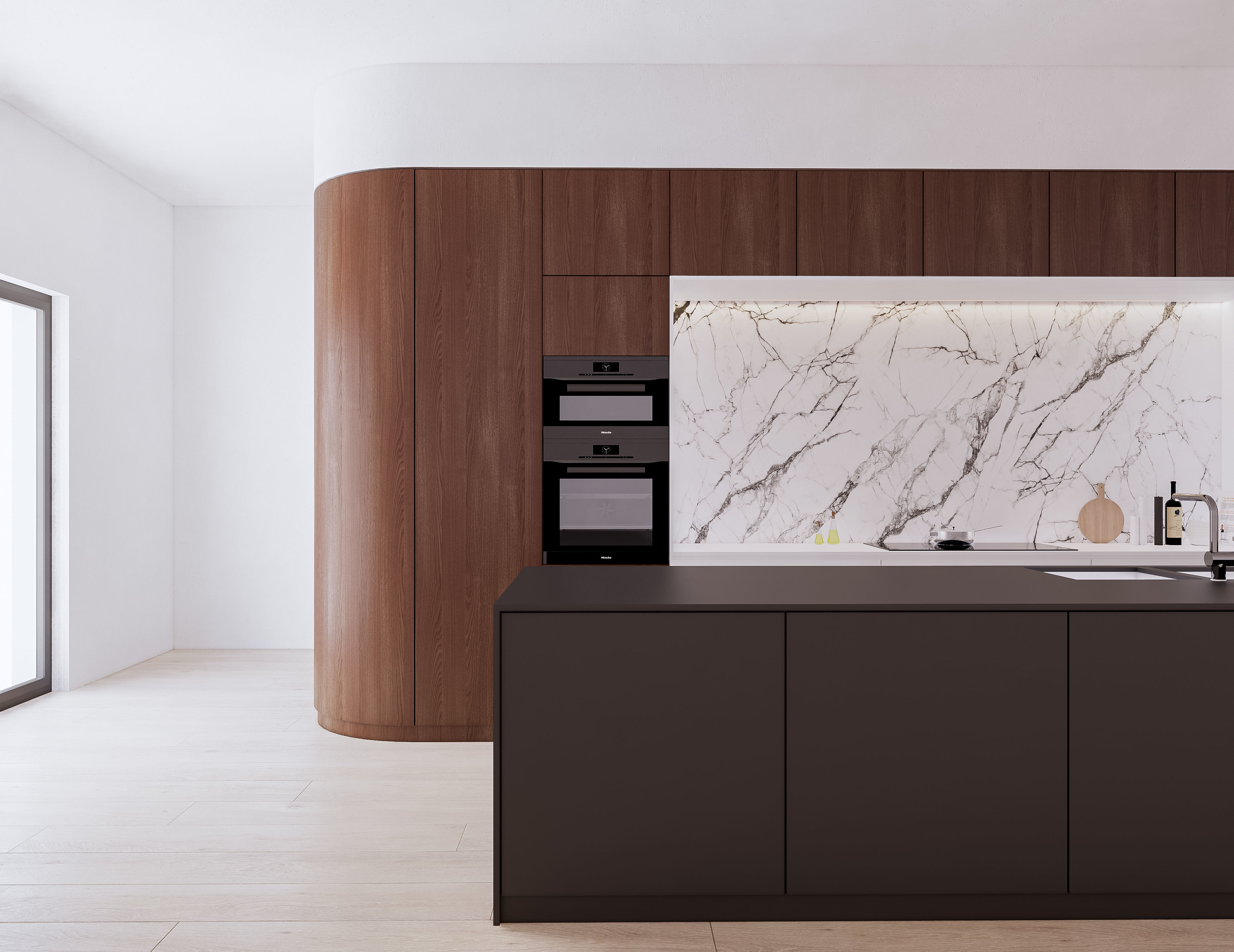 Modern Kitchen Created in Revit 12 Low-poly 3D model_5