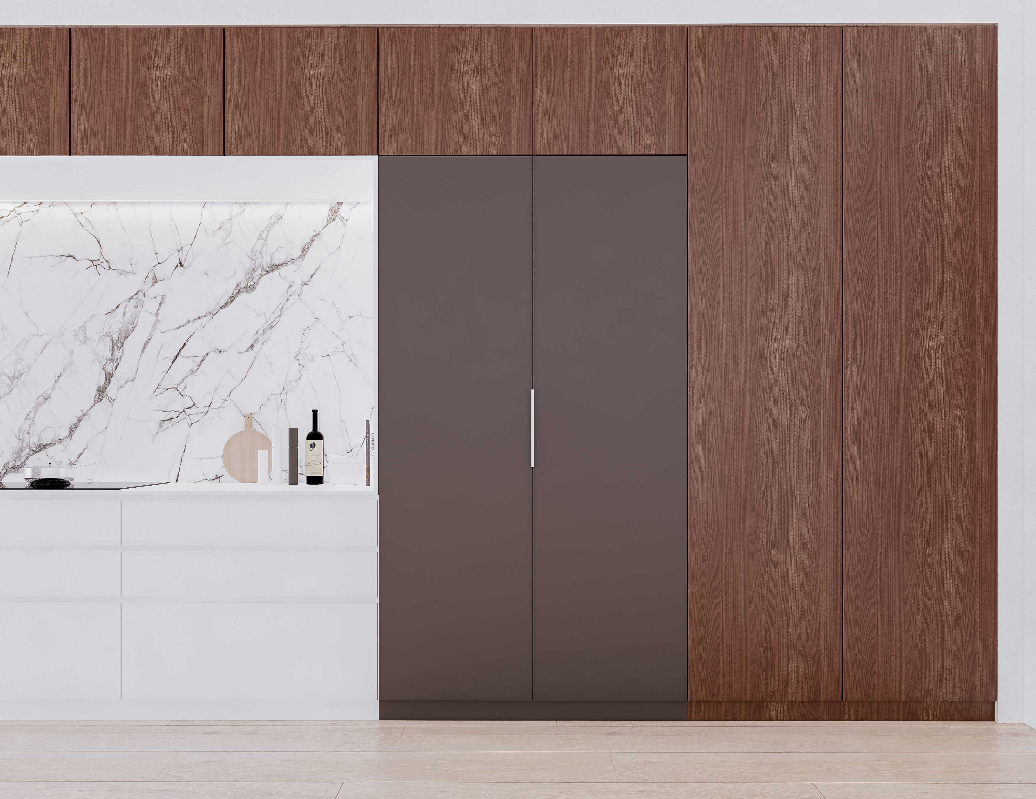 Modern Kitchen Created in Revit 12 Low-poly 3D model_8