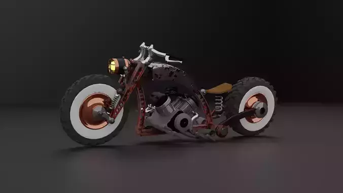 1 to 24 Scale Motorcycle ready to print 3D print model