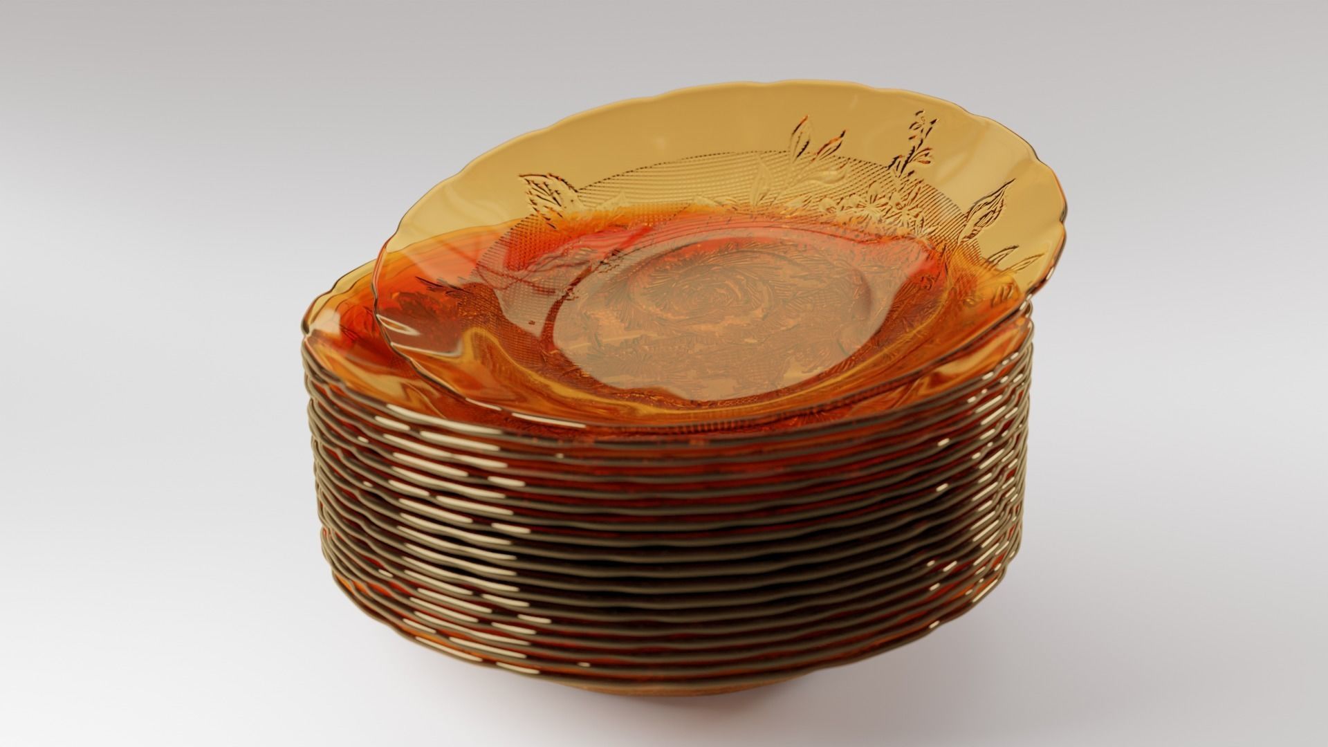 Glass Plates Collection 3D model_6