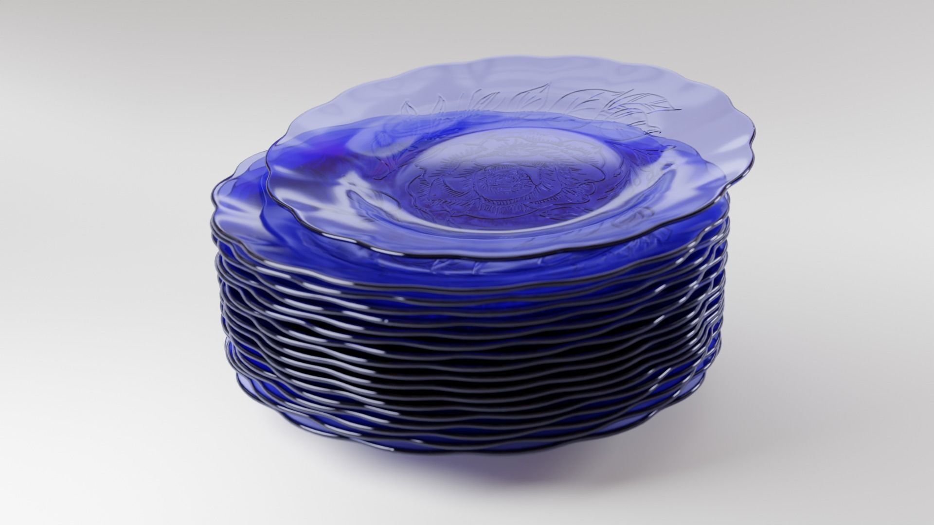 Glass Plates Collection 3D model_9