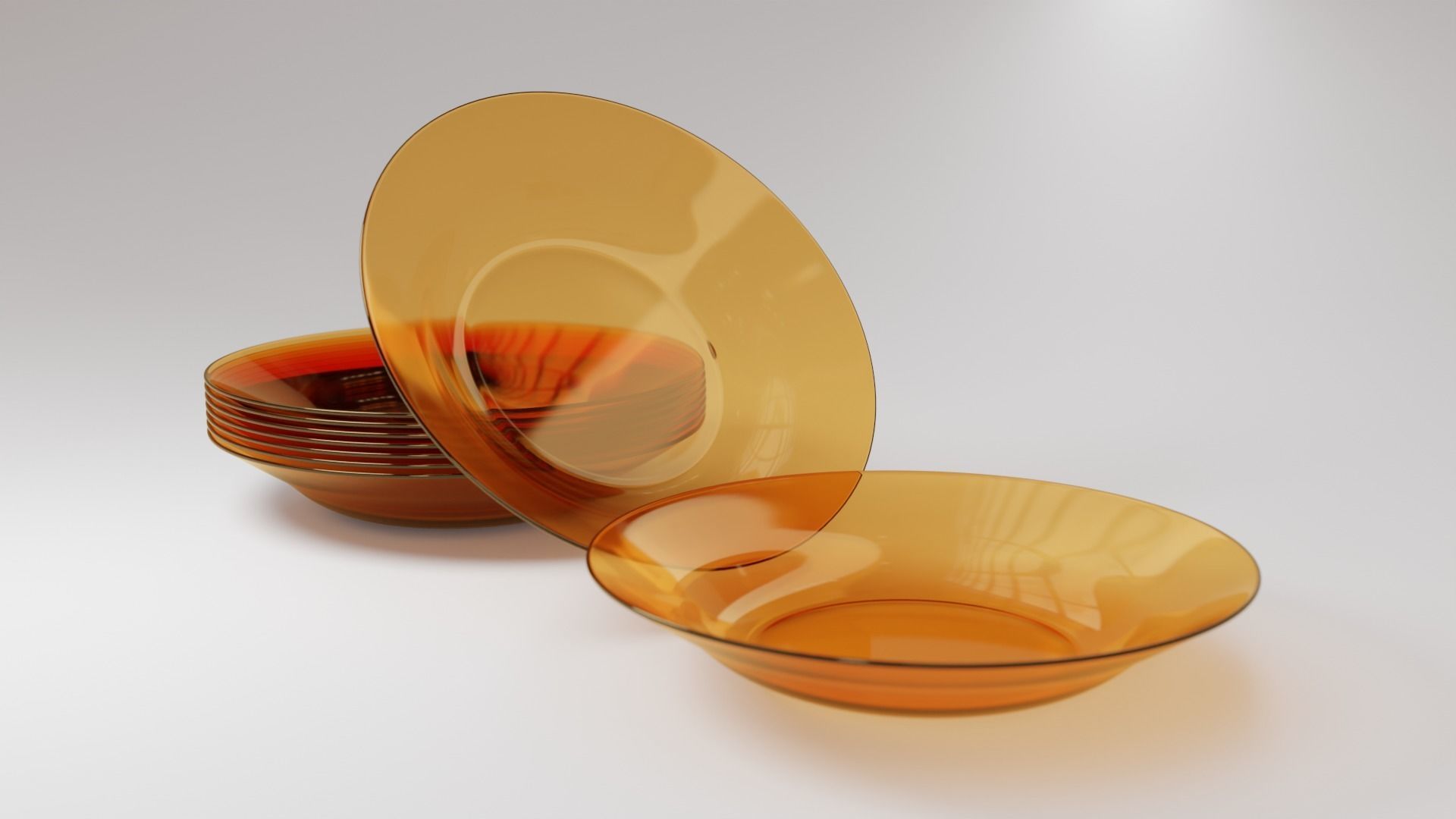 Glass Plates Collection 3D model_1