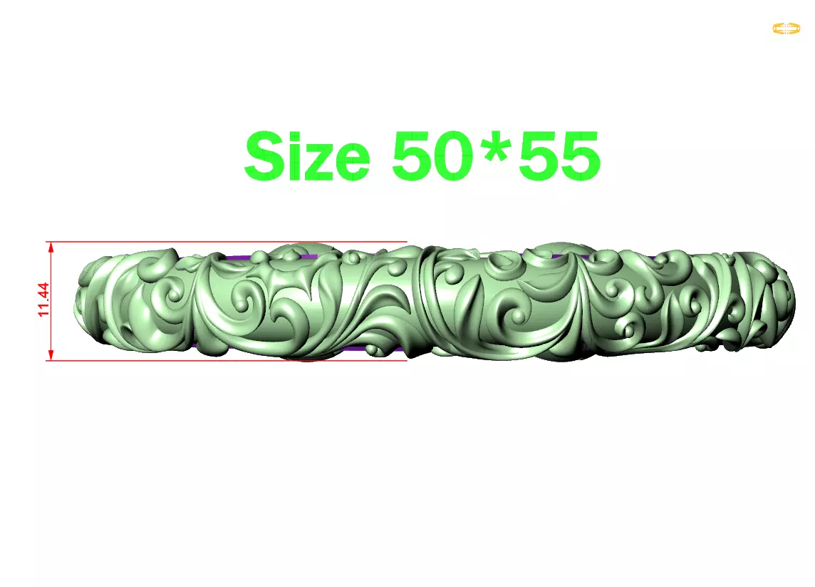 Bracelet ornate headband 3D print model_0