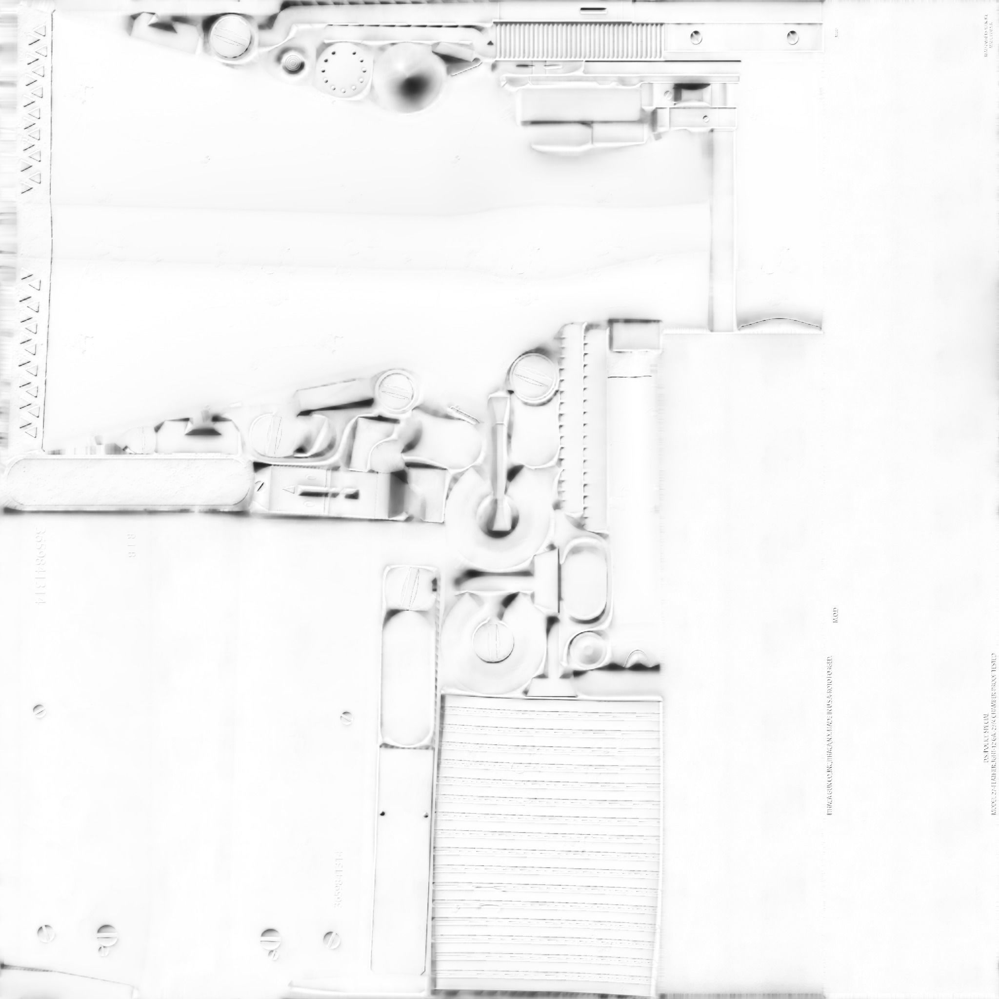 Rifle Gun Low-poly 3D model_13