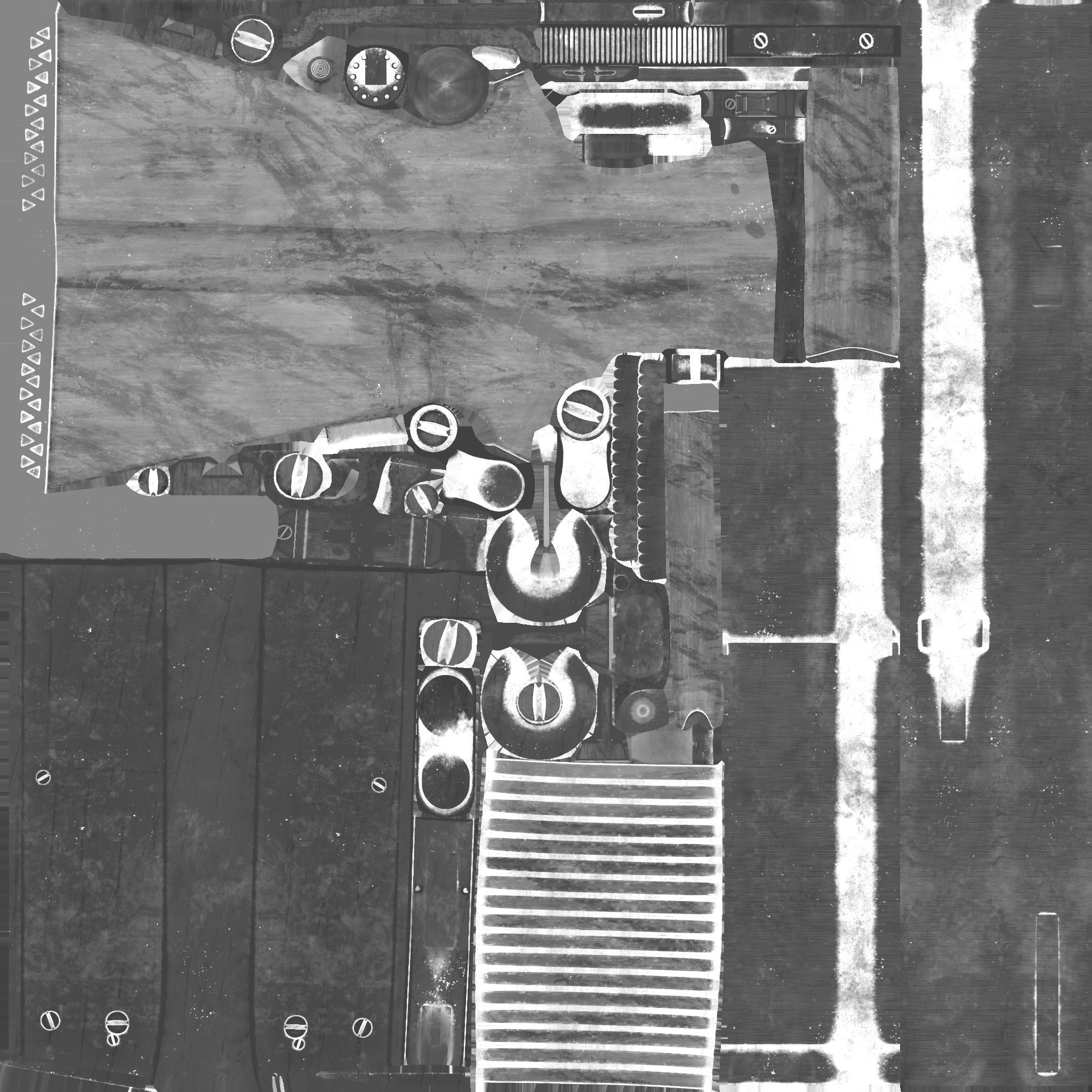 Rifle Gun Low-poly 3D model_12