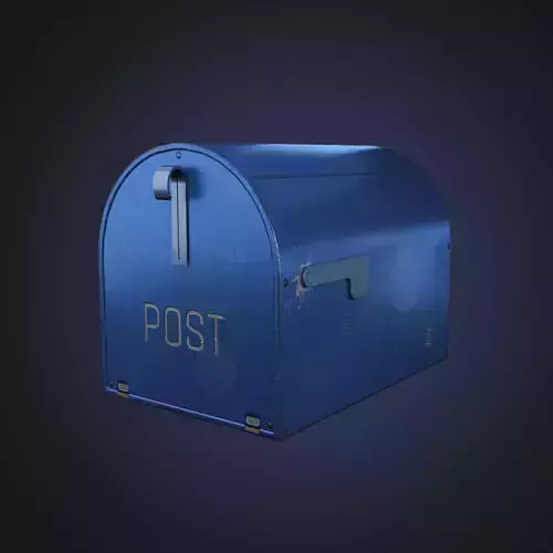 Mailbox Low-poly 3D model