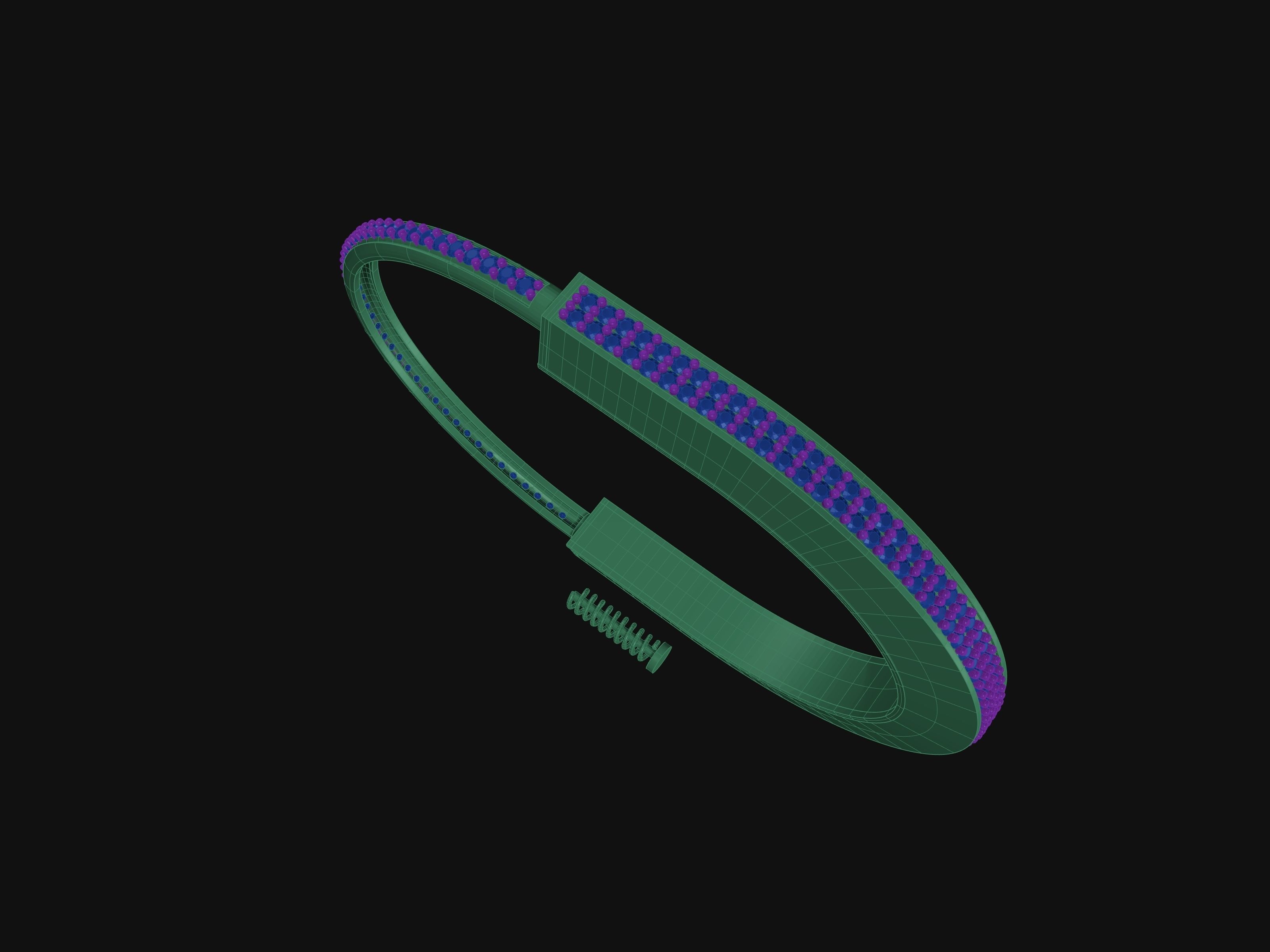 BRACELET TIFFANY LOCK 3D print model_1