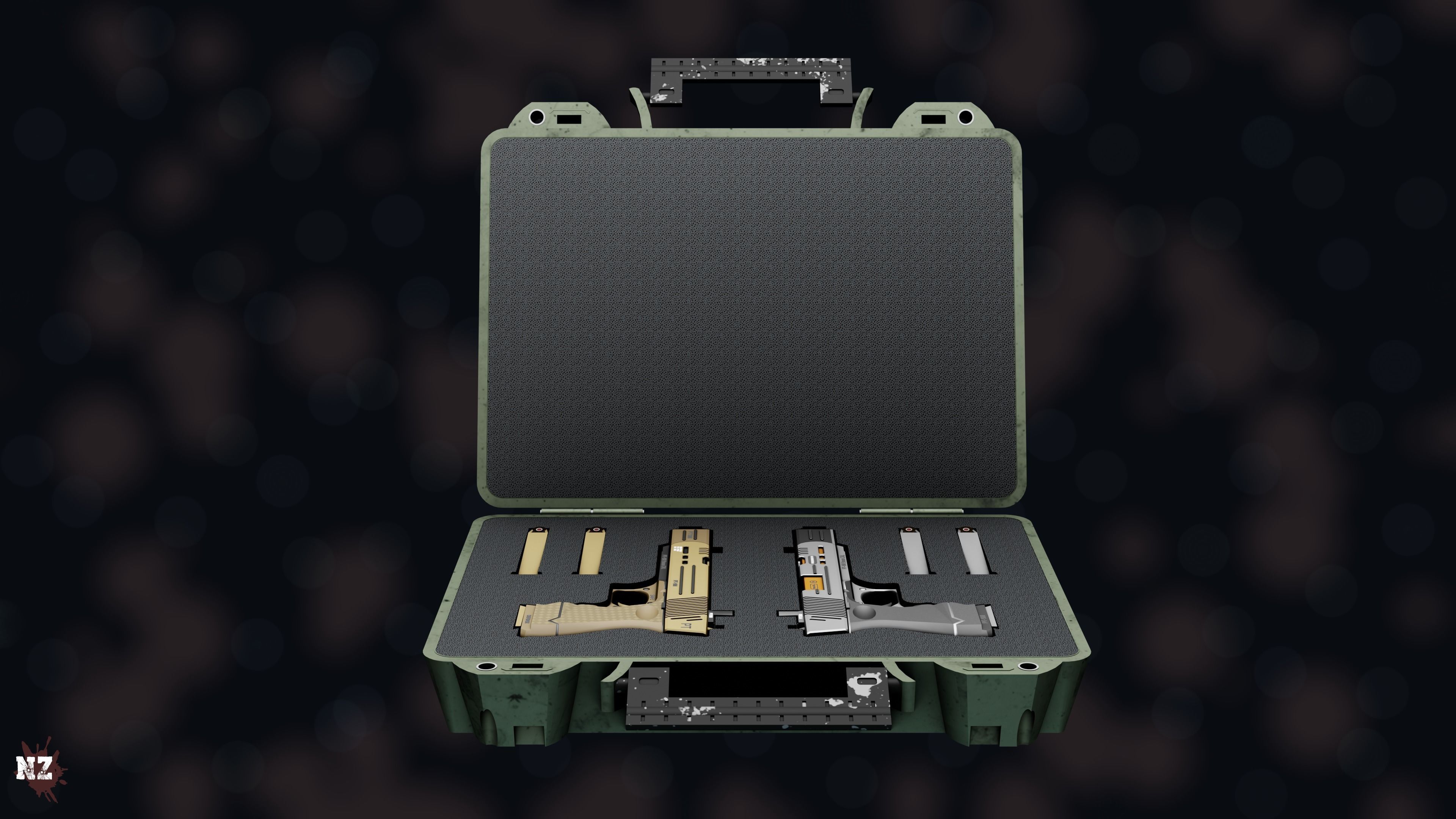 NZ PT-9M Pistol Free low-poly 3D model_6