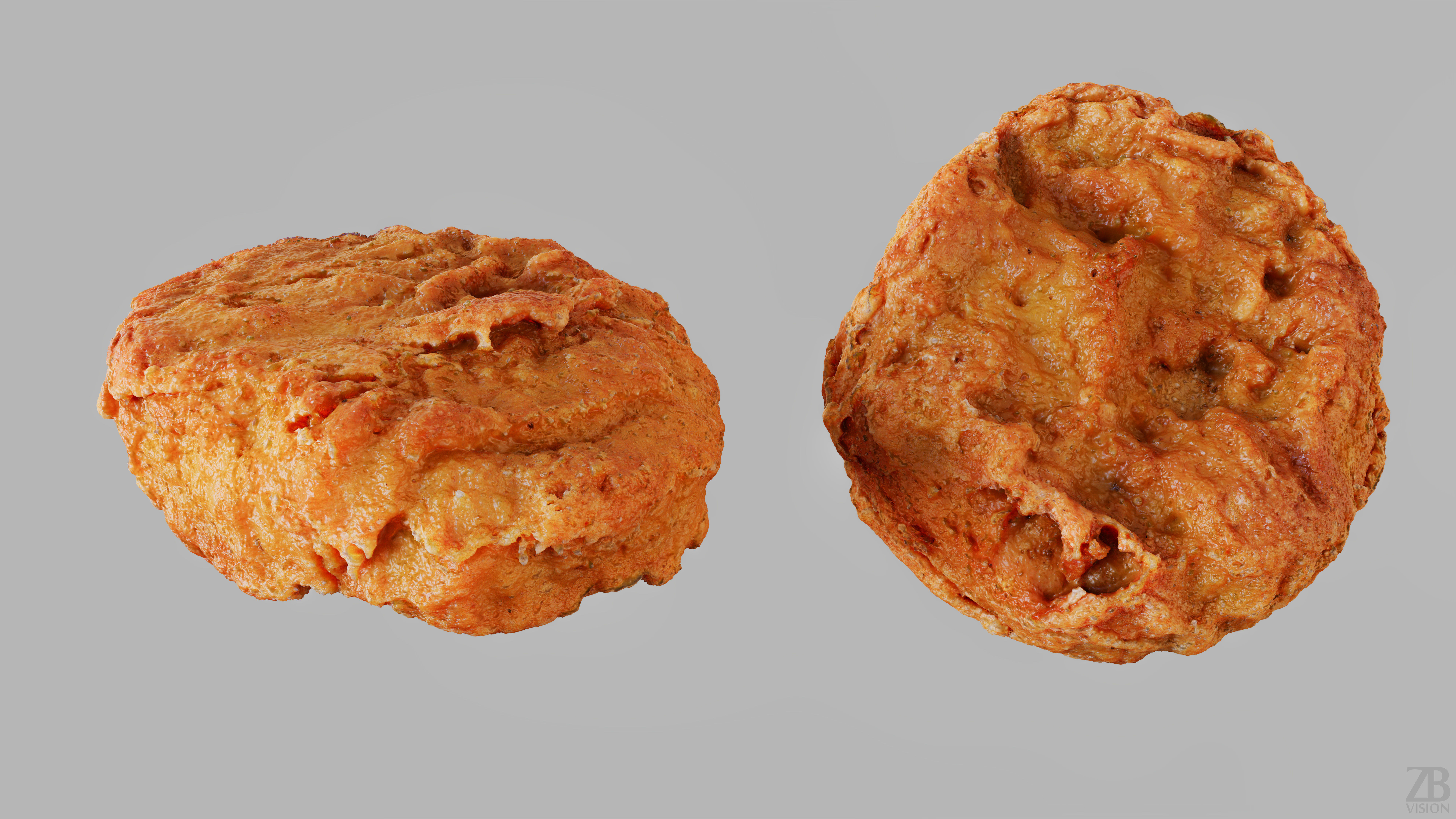 Chicken nugget 3D model_9