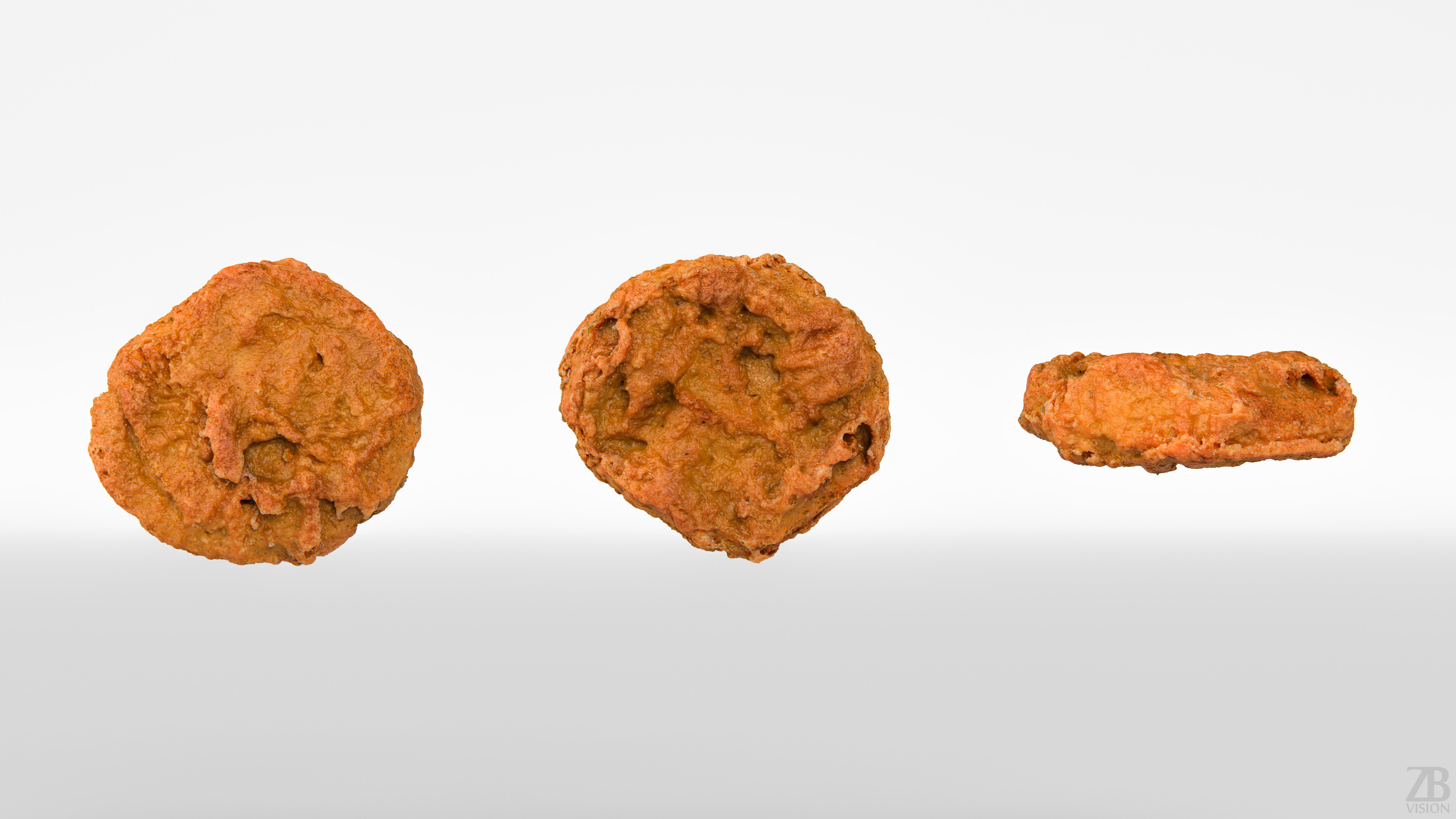 Chicken nugget 3D model_4