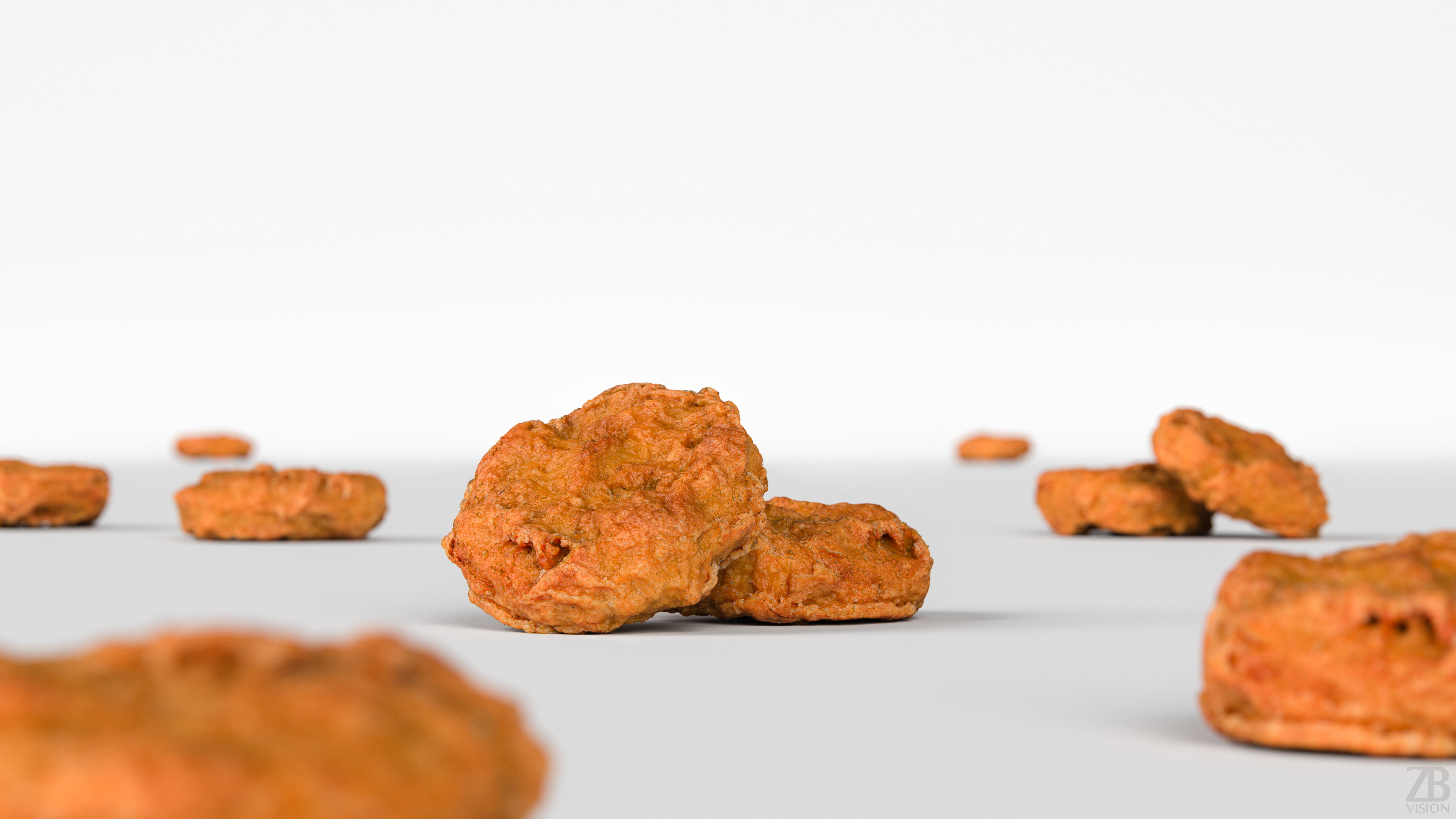 Chicken nugget 3D model_1