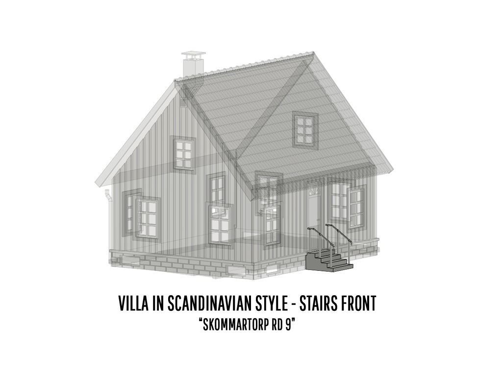 BUILD-0046 Villa Skommartorp 6 variants H0-scale 3D print model_18