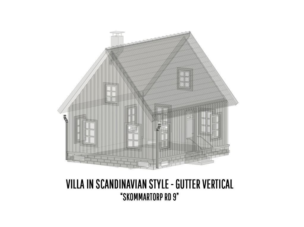 BUILD-0046 Villa Skommartorp 6 variants H0-scale 3D print model_10