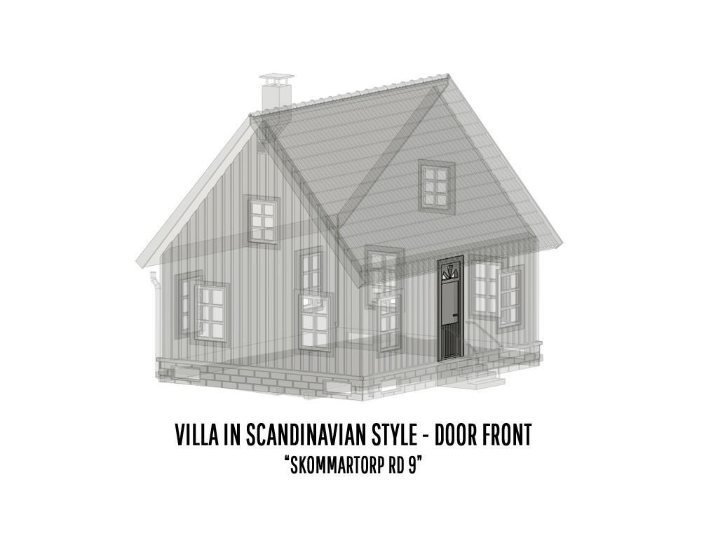 BUILD-0046 Villa Skommartorp 6 variants H0-scale 3D print model_9