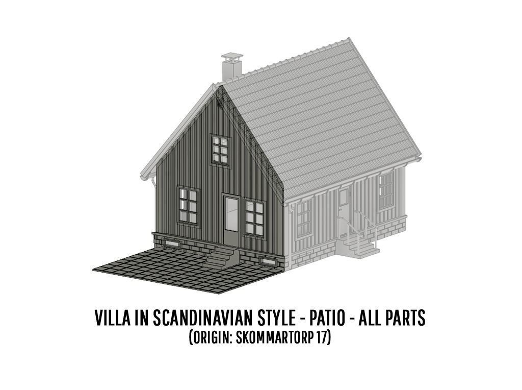 BUILD-0046 Villa Skommartorp 6 variants H0-scale 3D print model_6