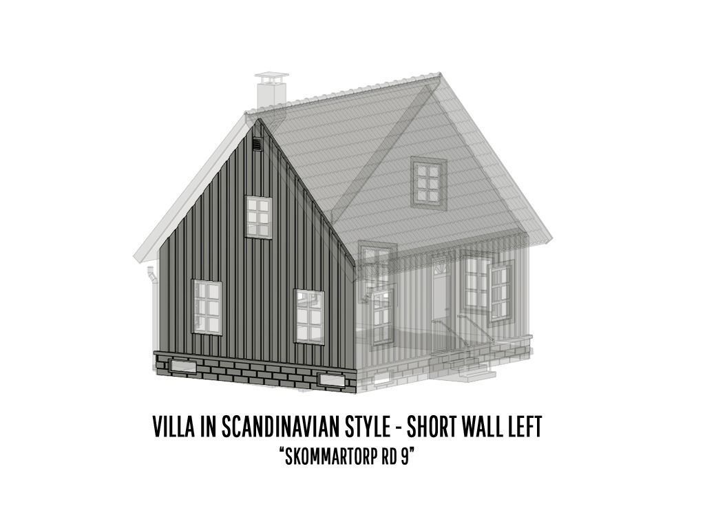 BUILD-0046 Villa Skommartorp 6 variants H0-scale 3D print model_16