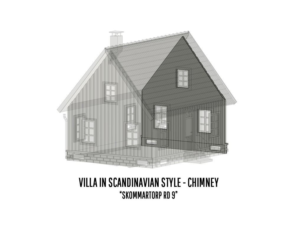 BUILD-0046 Villa Skommartorp 6 variants H0-scale 3D print model_17