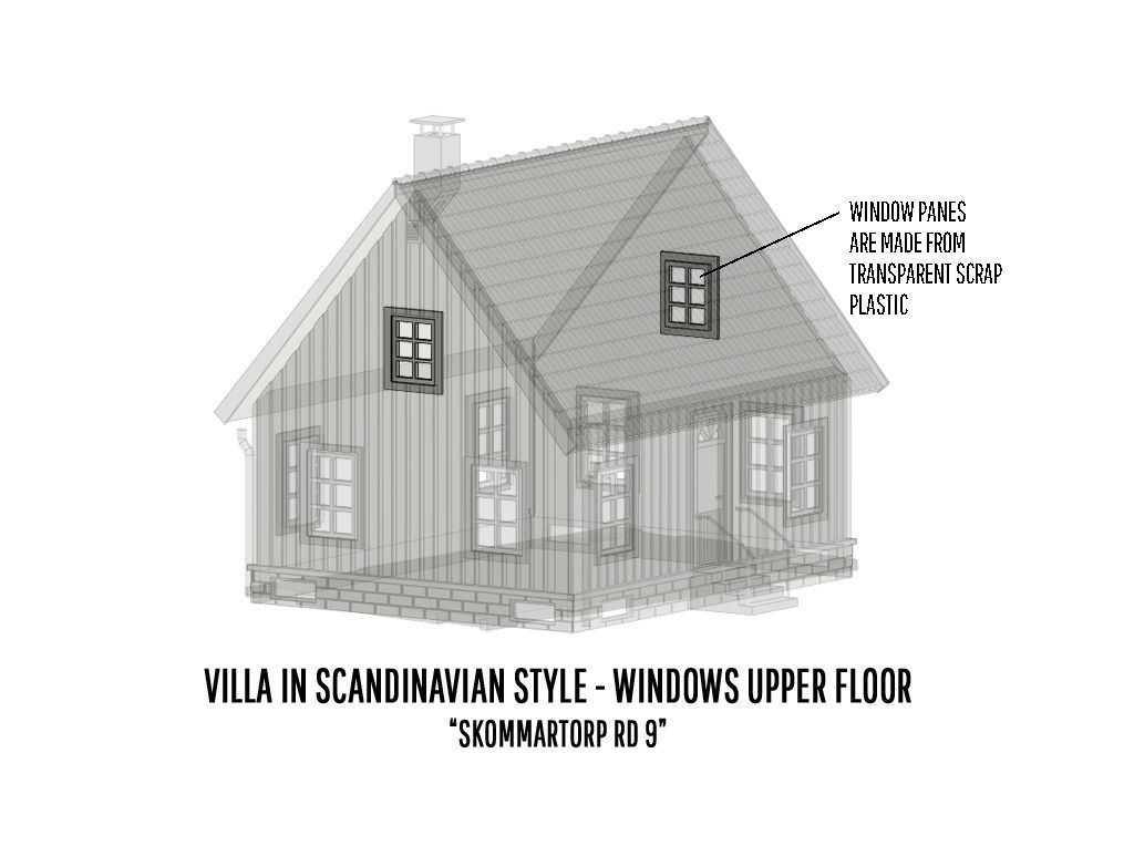 BUILD-0046 Villa Skommartorp 6 variants H0-scale 3D print model_20