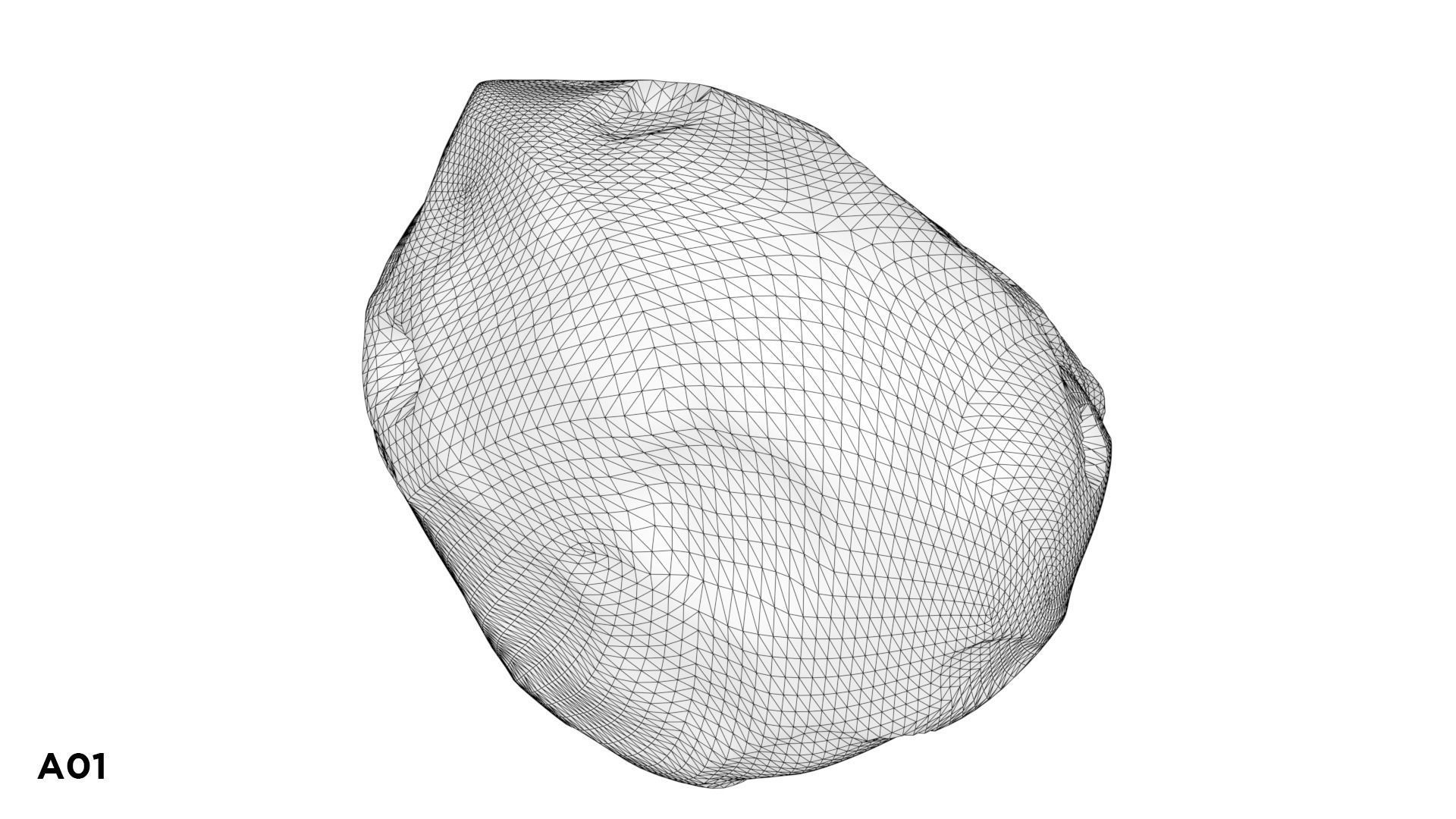 3 Asteroids Pack 3D model_2