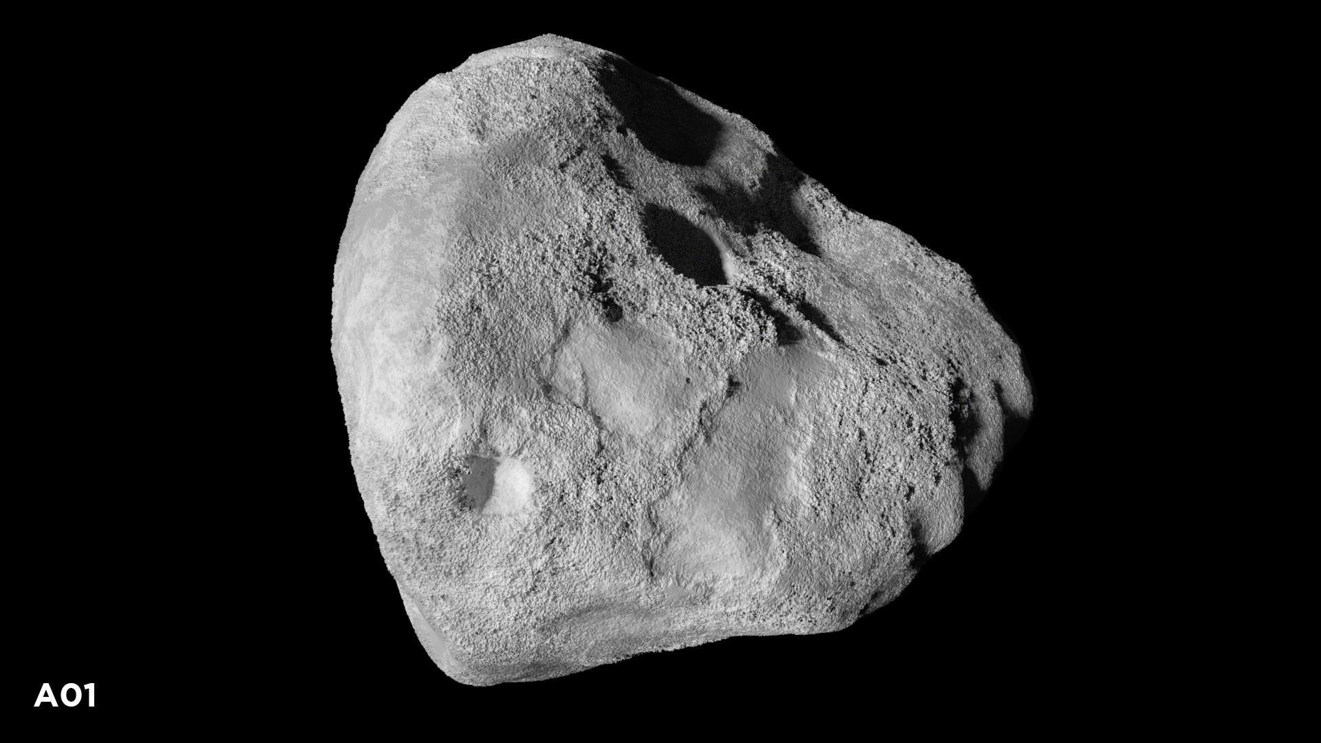 3 Asteroids Pack 3D model_3