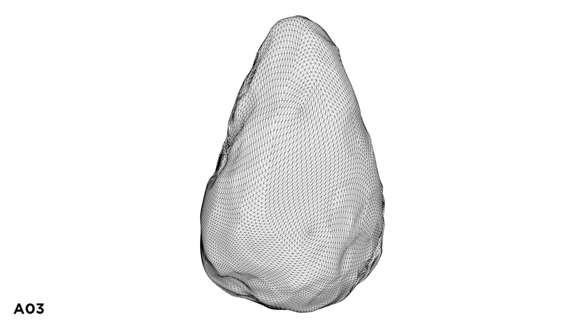 3 Asteroids Pack 3D model_10