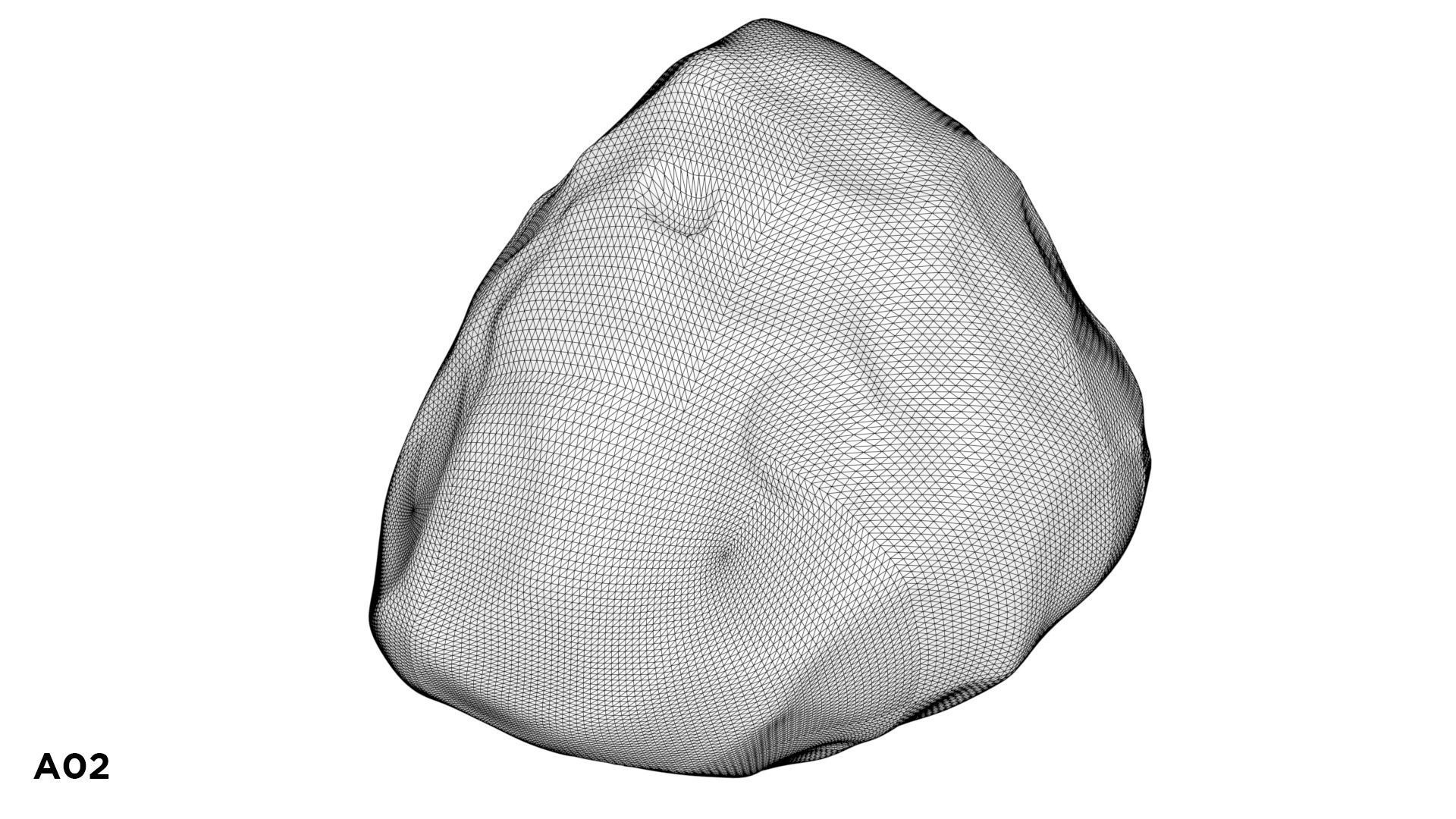 3 Asteroids Pack 3D model_7