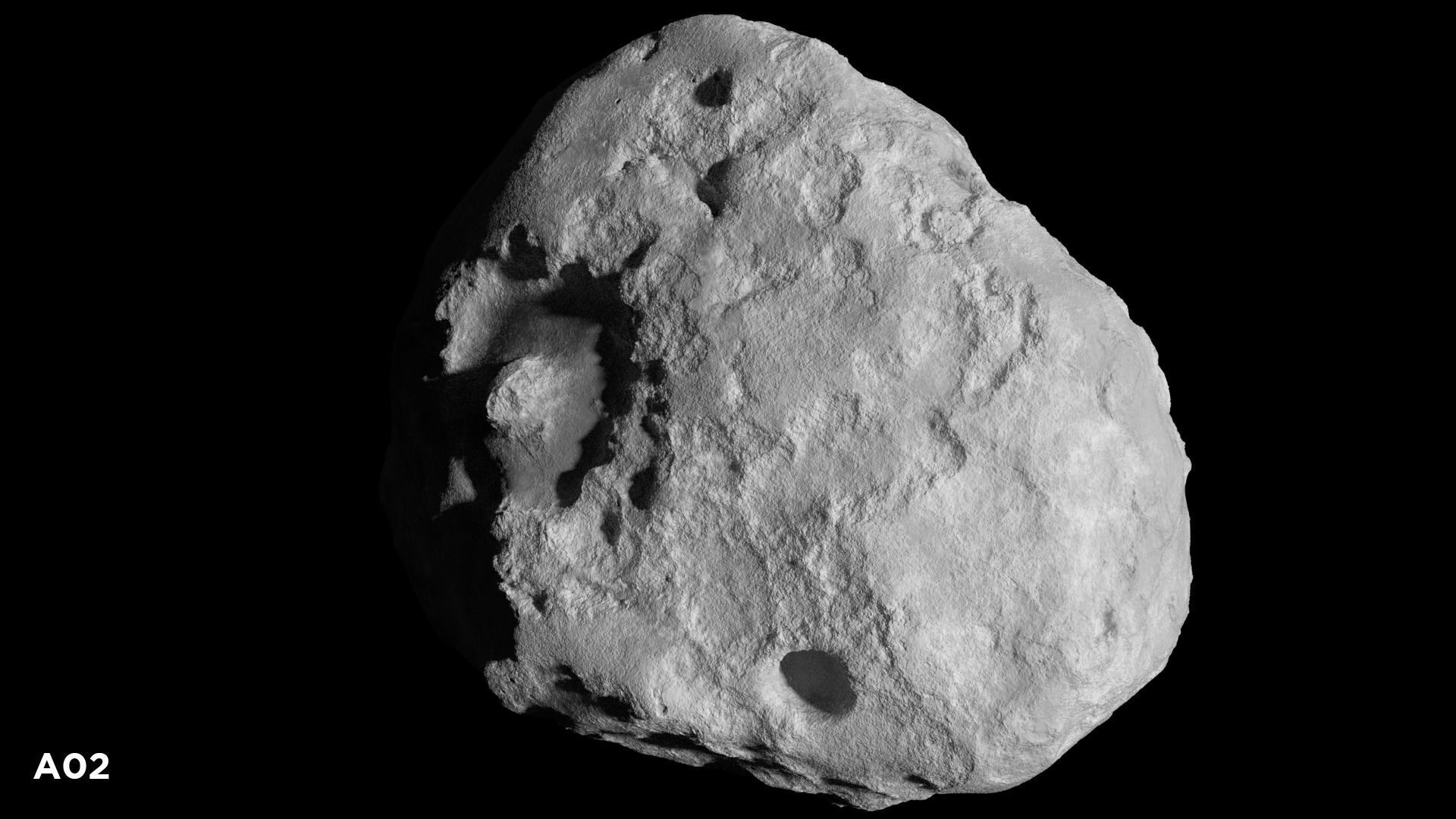 3 Asteroids Pack 3D model_5