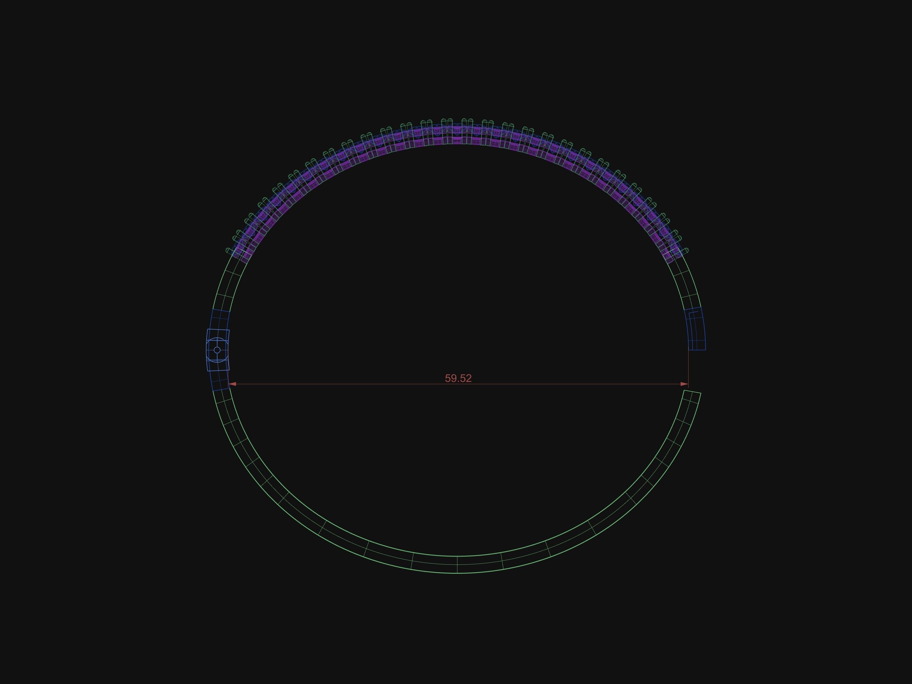 TENNIS DIAMOND BRACELET  3D print model_4