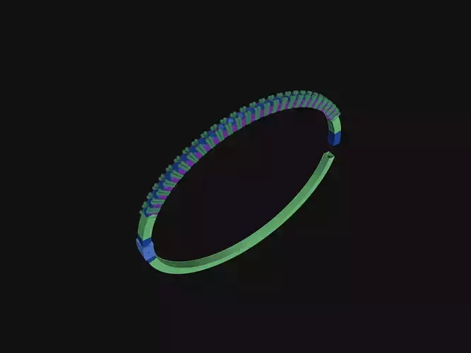 TENNIS DIAMOND BRACELET  3D print model