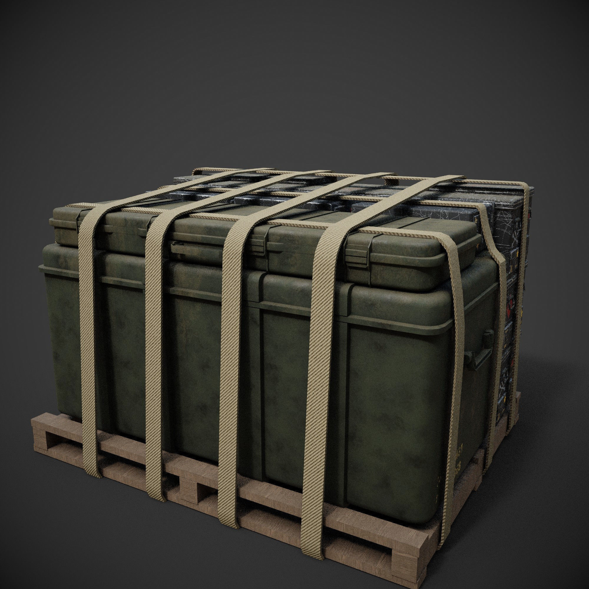 loot box supply Low-poly 3D model_5