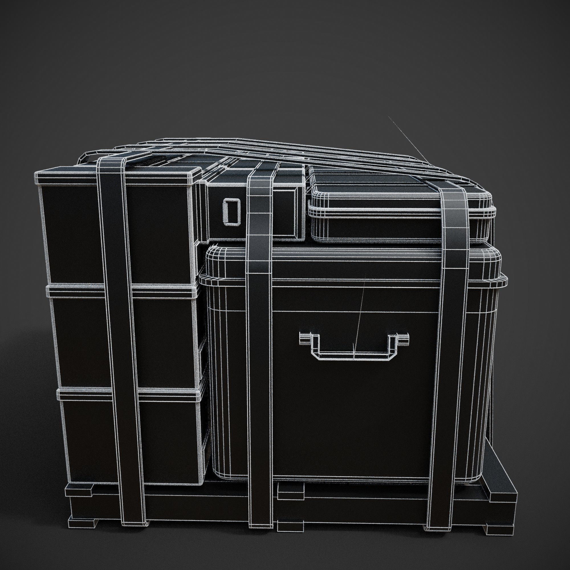 loot box supply Low-poly 3D model_7