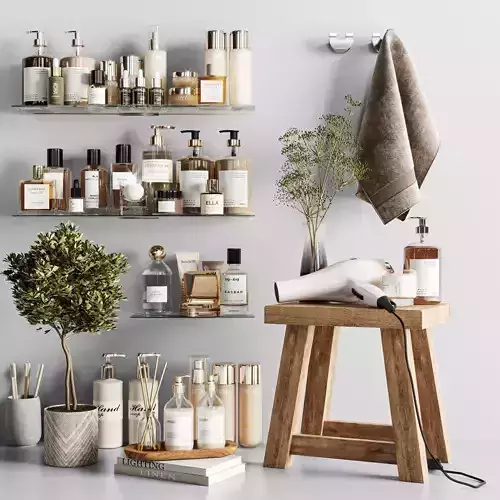 Bathroom accessories 3D model