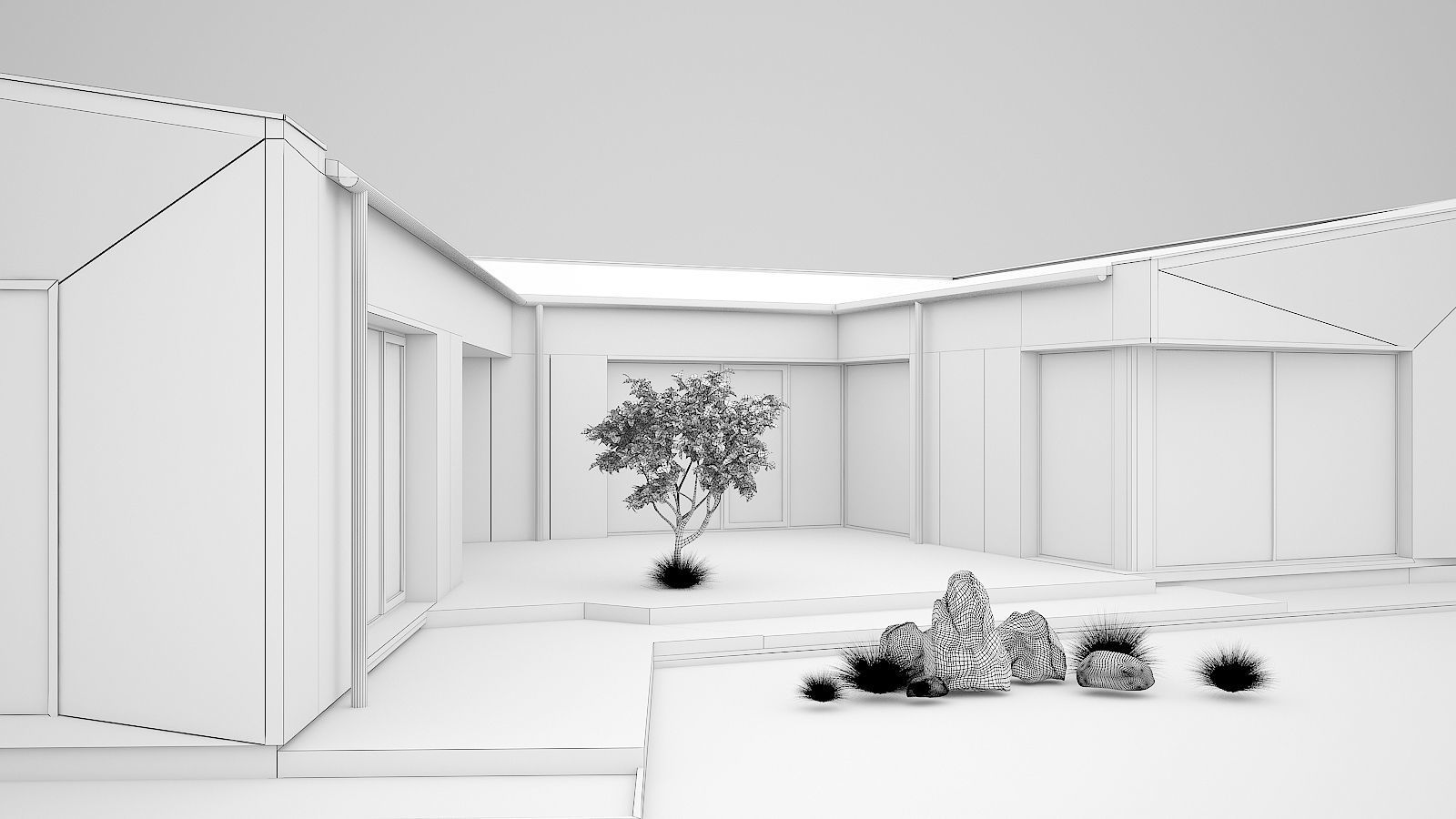 Modern house 3D model_7