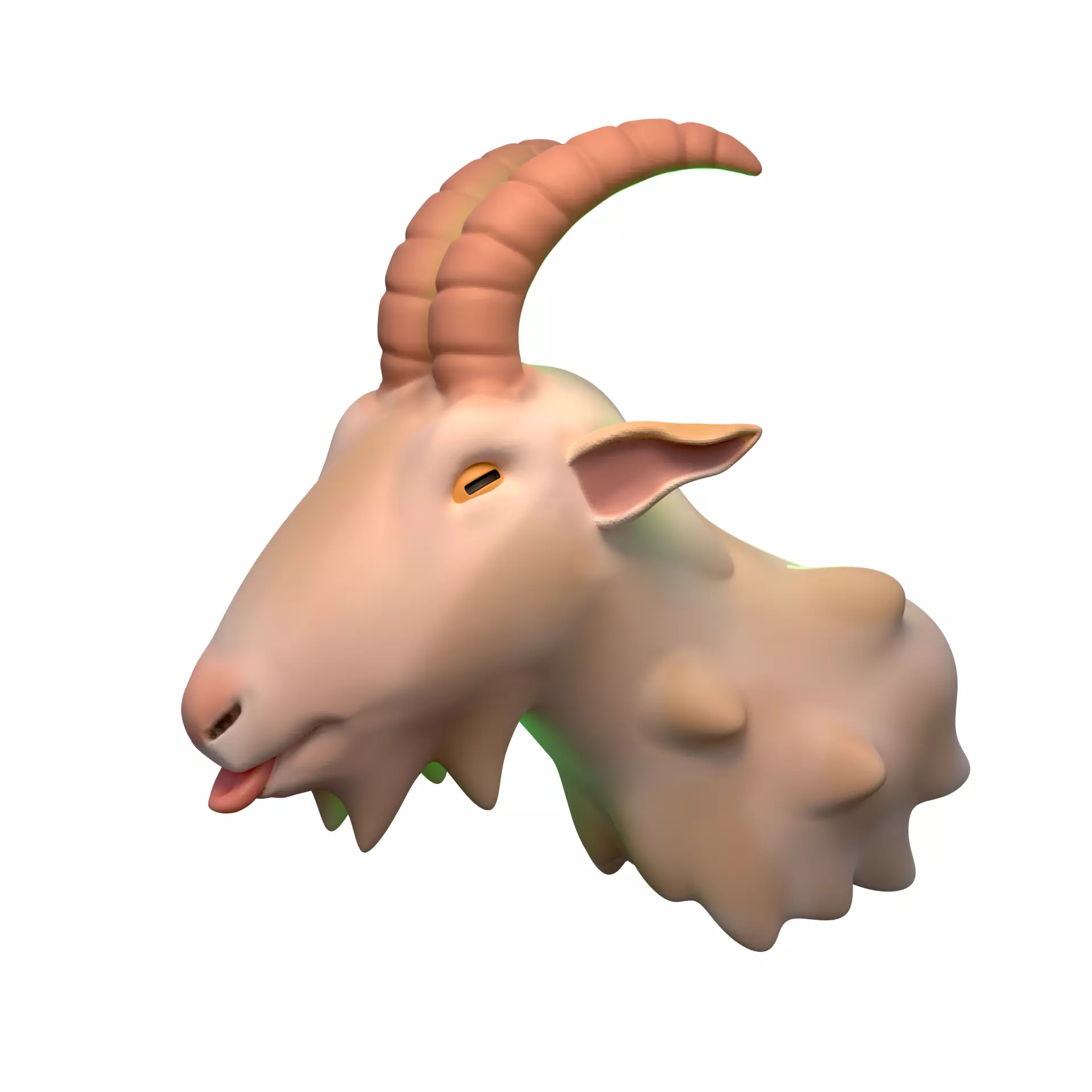 Goat Head 3D print model