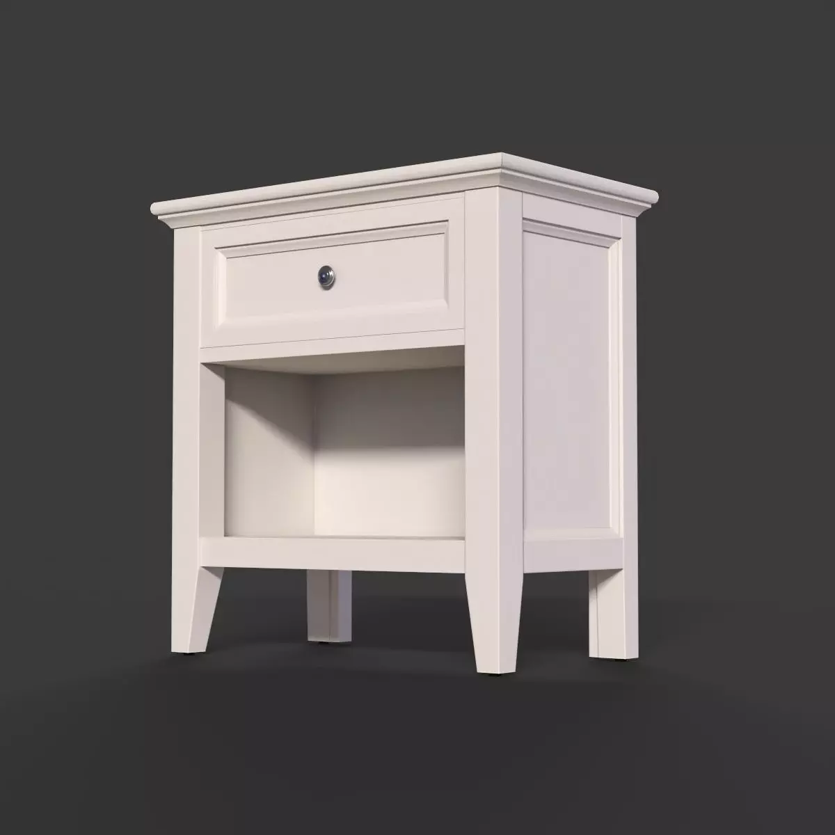 NightStand Low-poly 3D model_0