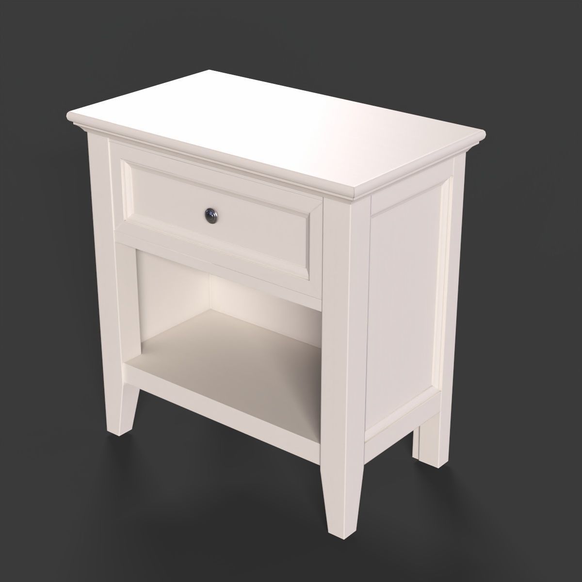 NightStand Low-poly 3D model_3