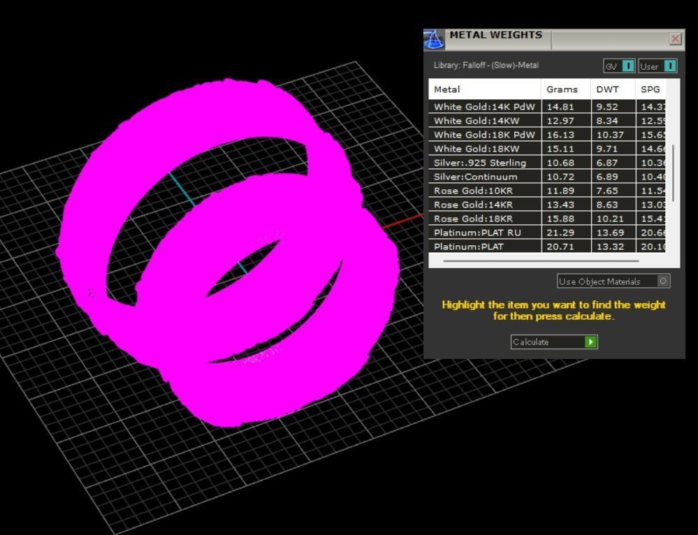 Wedding rings wolves 3D print model_9